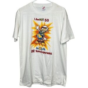 Vintage 90s “I Am Not 50” Comedy Cartoon T-shirt Mens L
